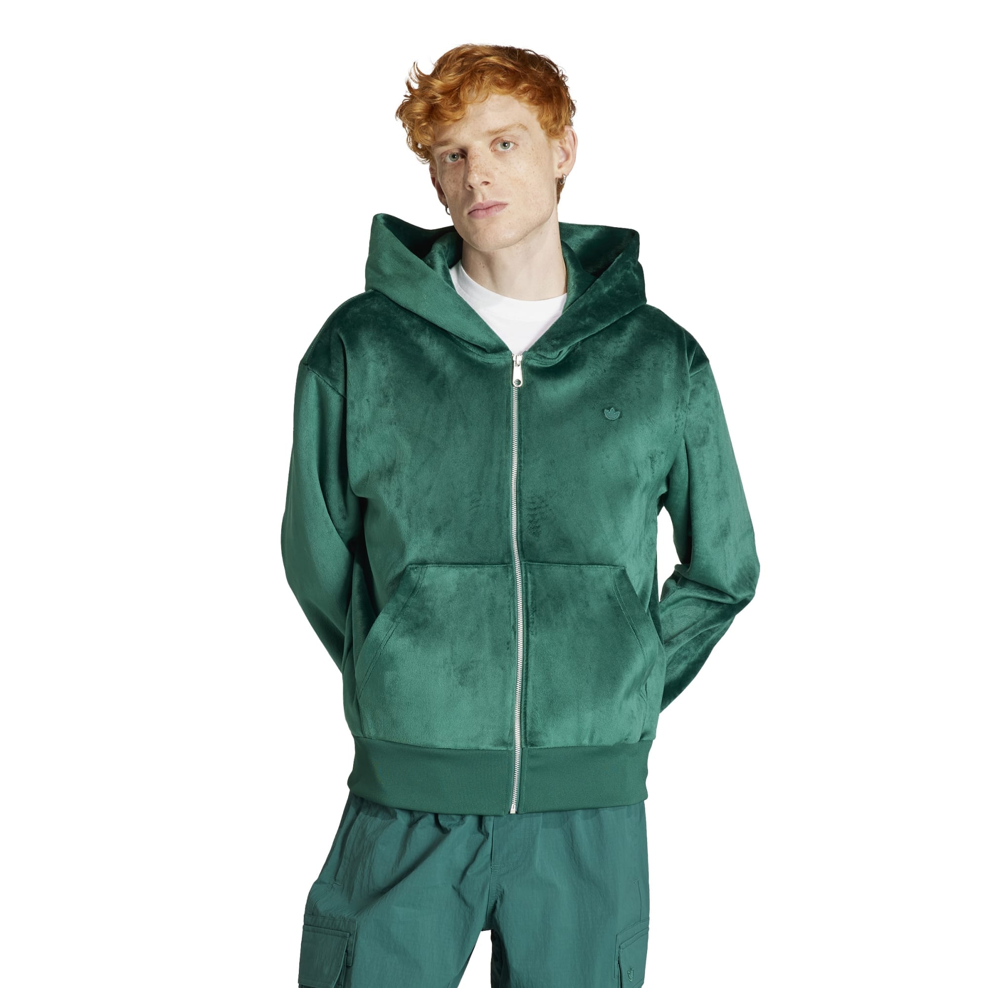 Hoodie Premium Essentials Velour Full Zip