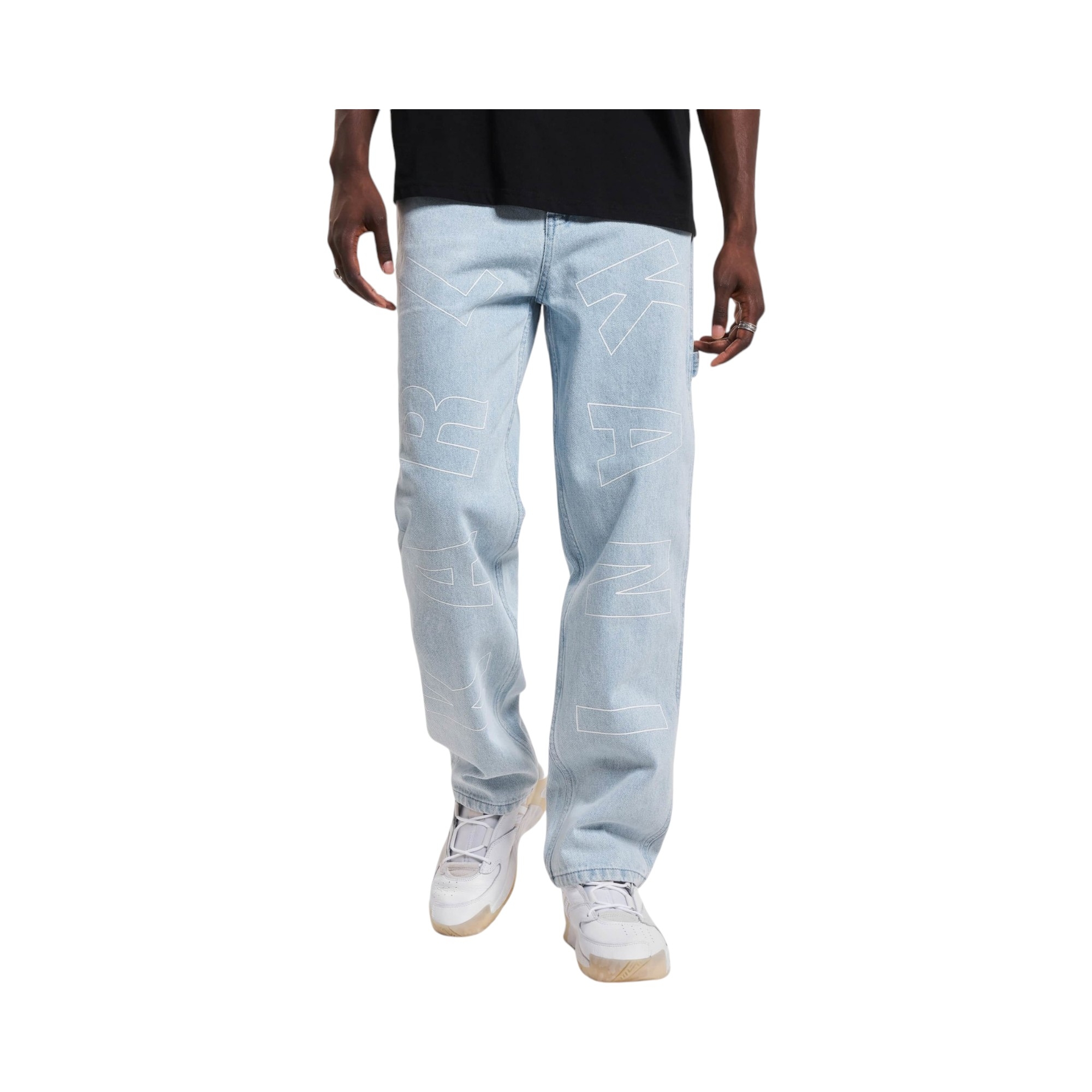 Og Baggy Workwear Logo Print Denim