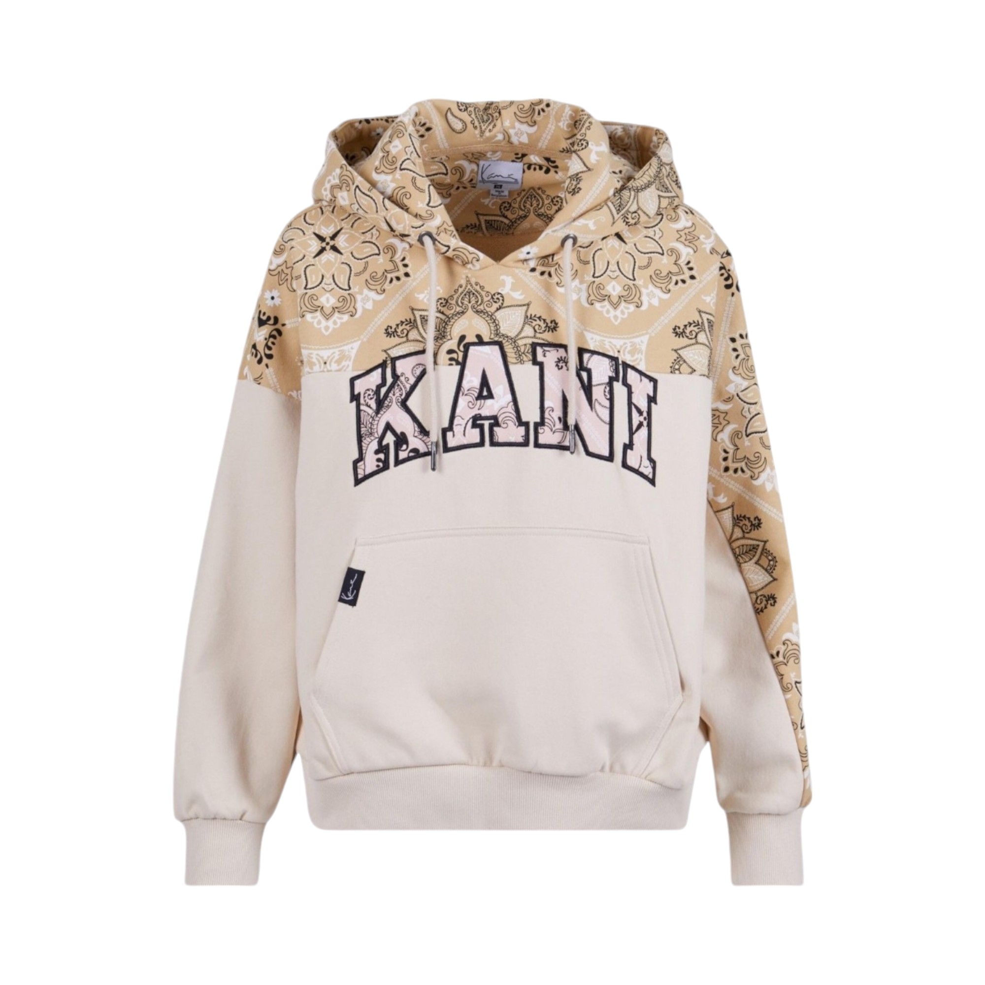 Serif Block Paisley Os - Felpa con cappuccio