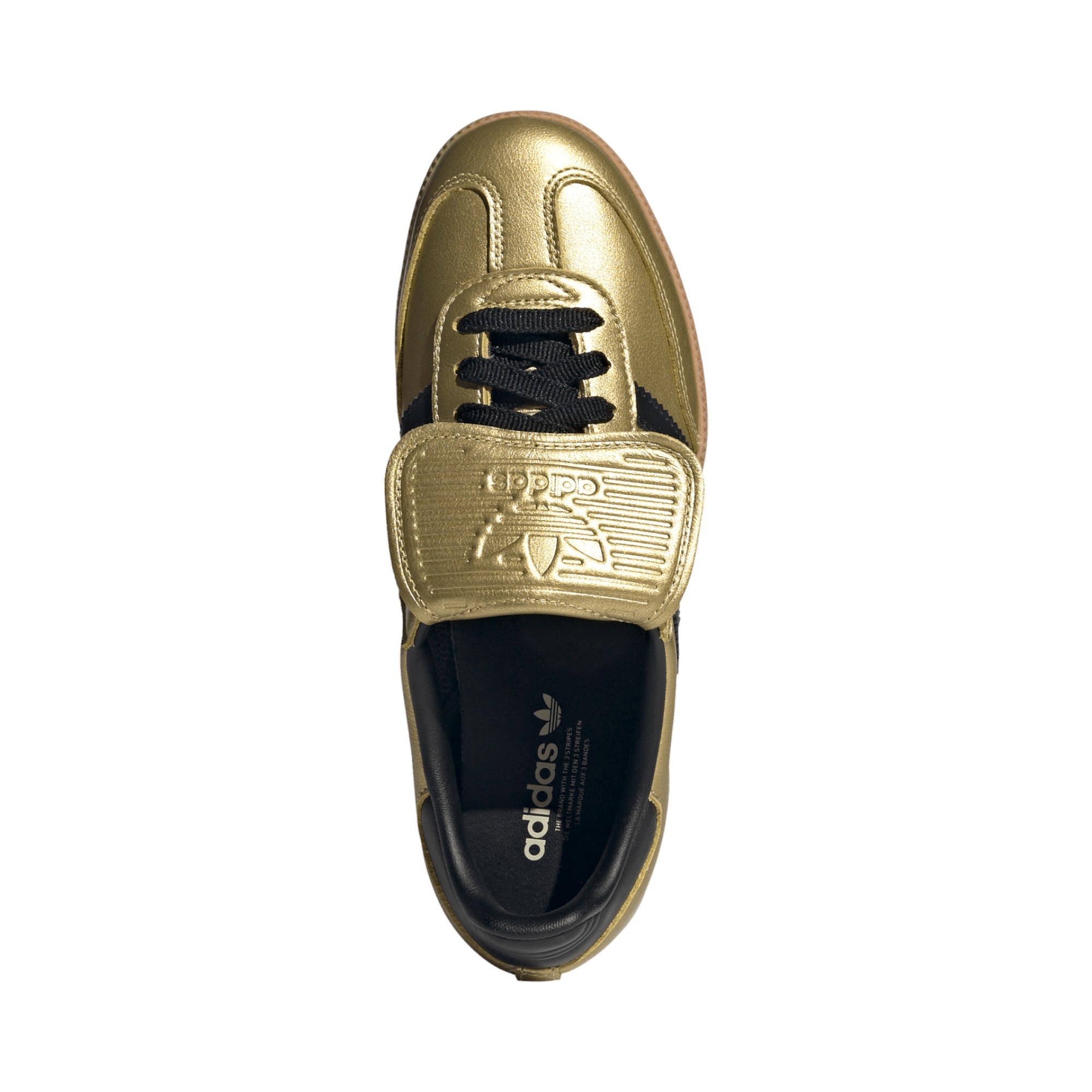SYN.LEATHER      GOLD MET/BLACK/GUM