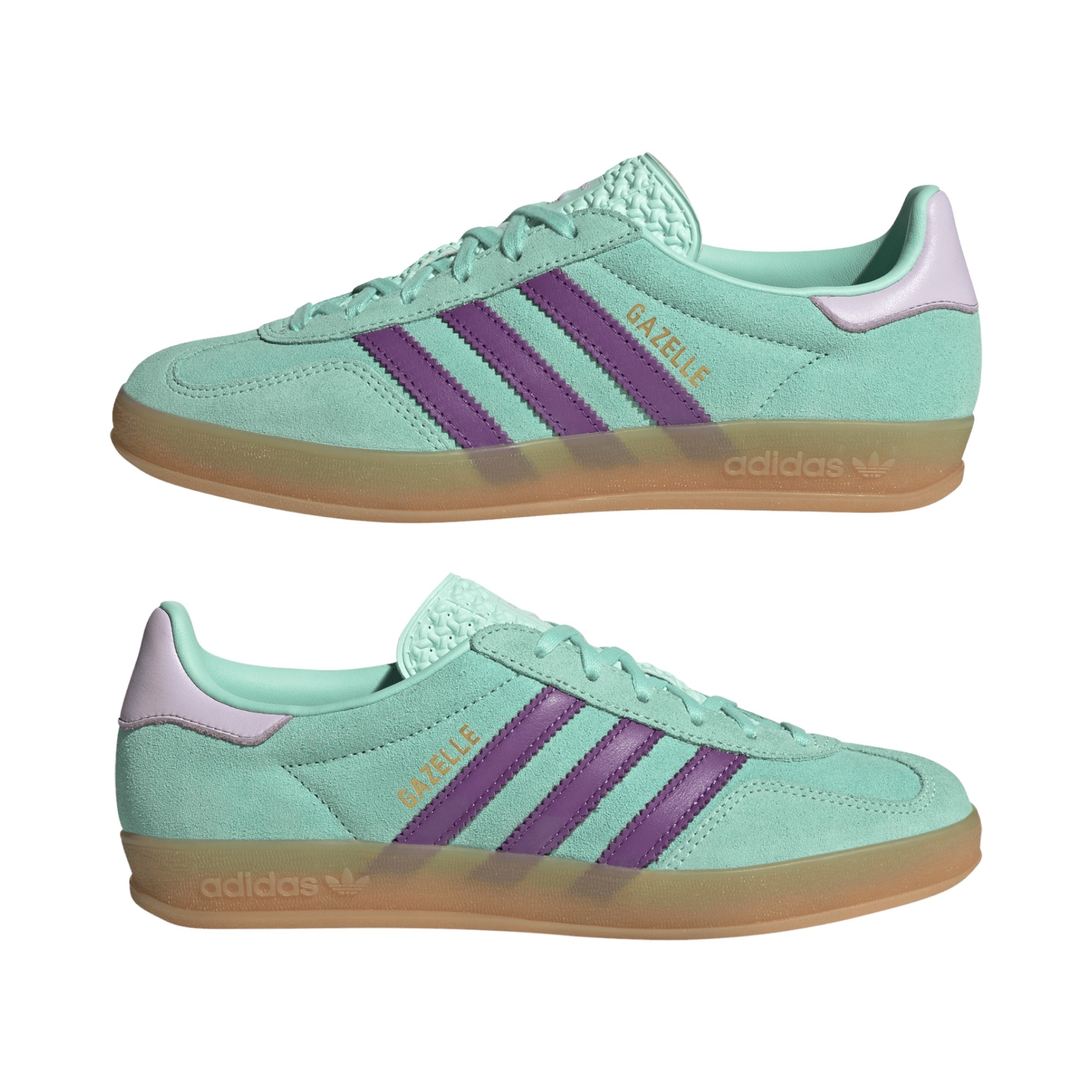 PREM.SUEDE-SUEDE MINT/PURPLE/LAVENDER