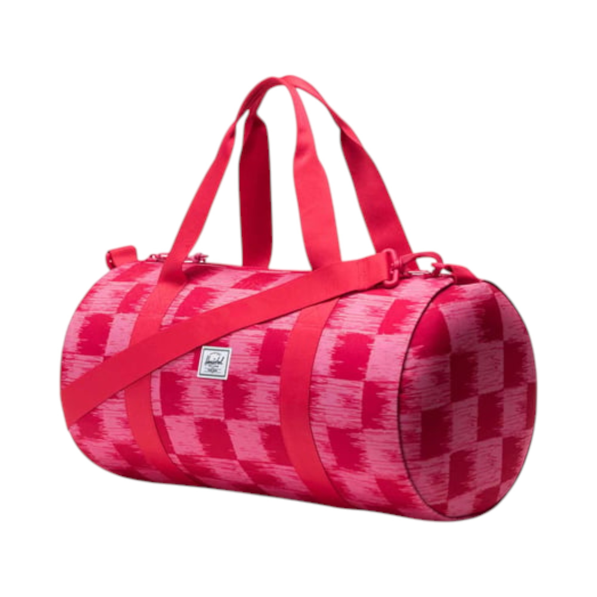 DUFFLE LITTLE    CHECK RASPBERRY