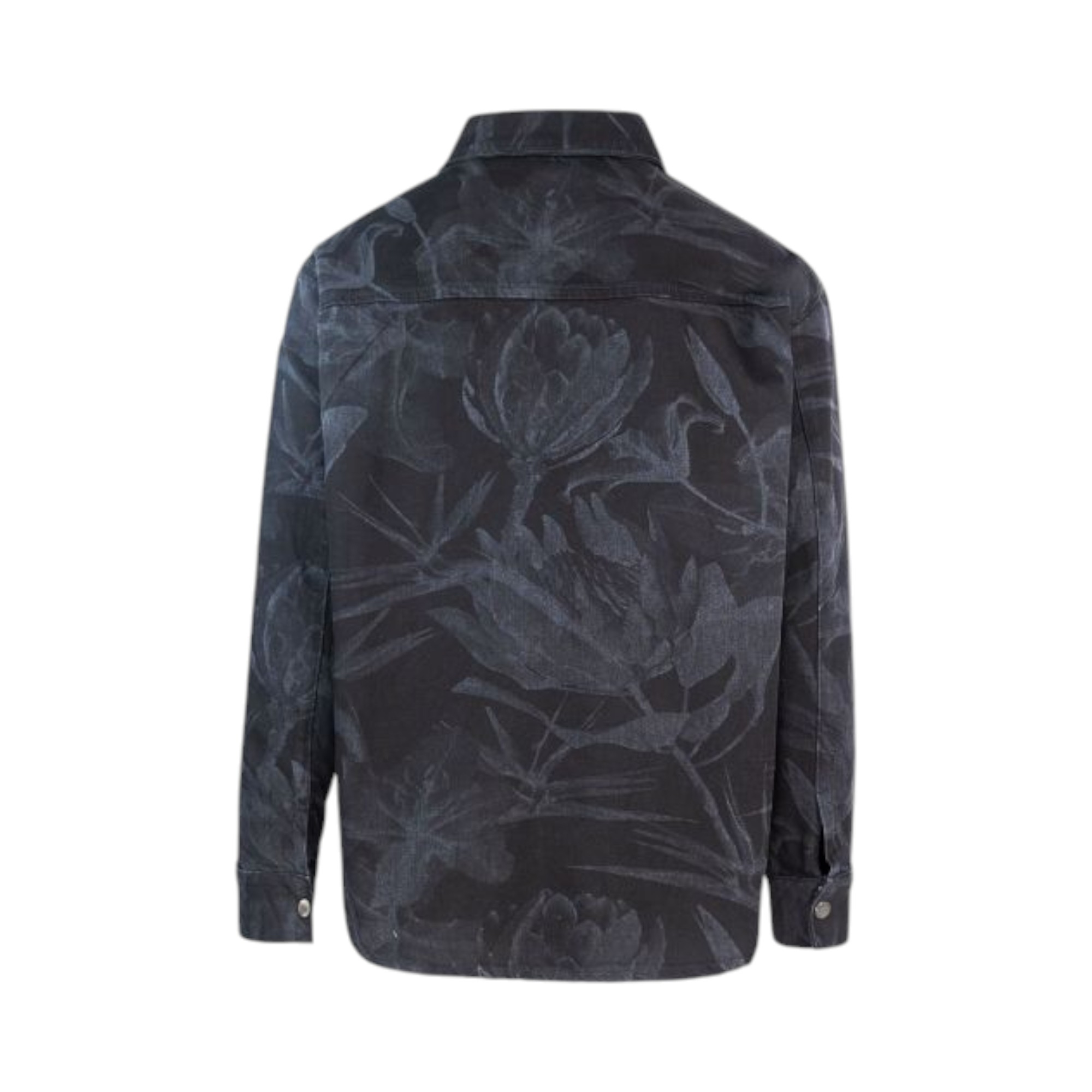 Floral Laser Black Shirt
