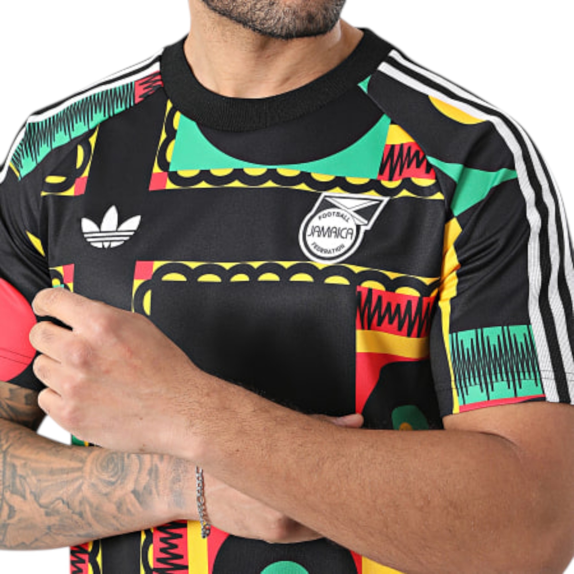 Maglia da calcio a righe Jamaica x Bob Marley 