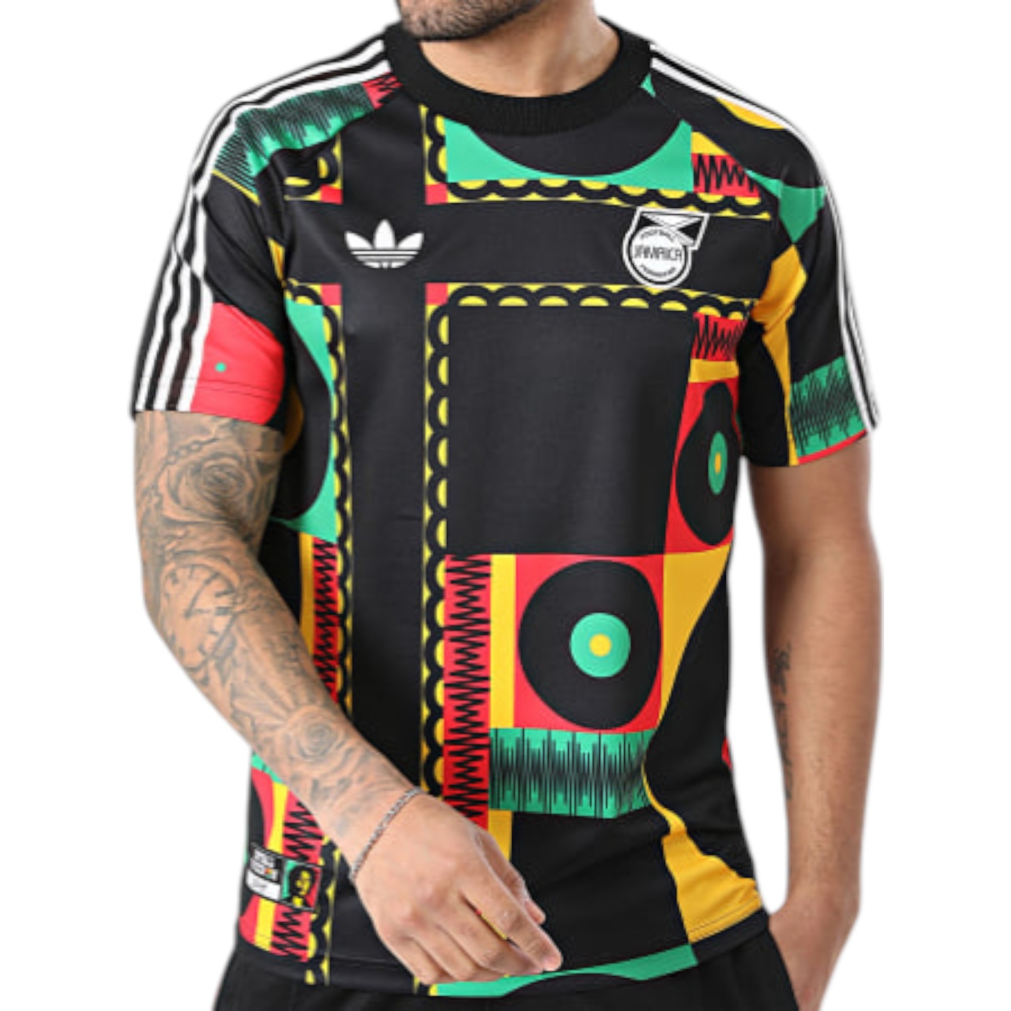 Maglia da calcio a righe Jamaica x Bob Marley 