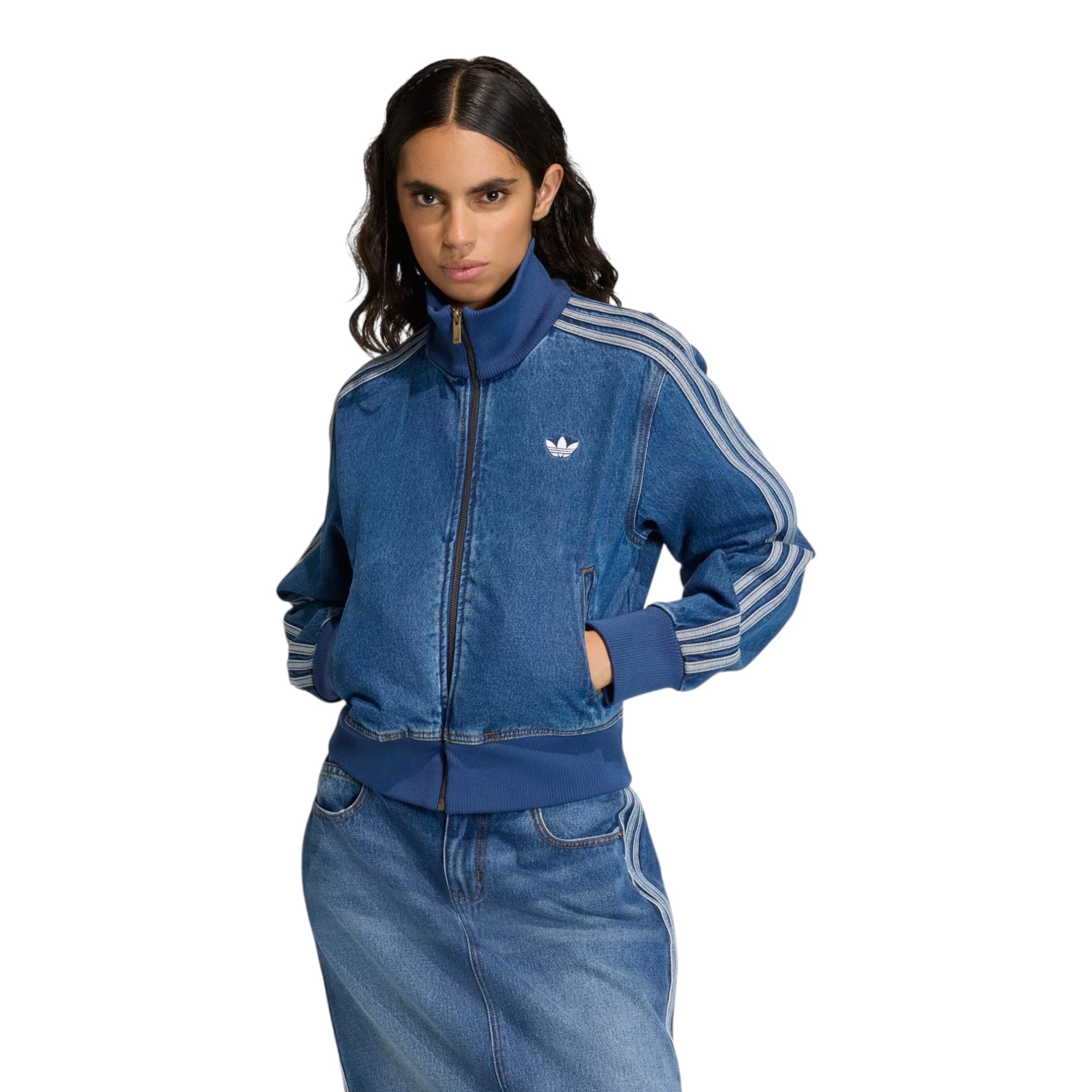 Giacca Track Top Denim Firebird